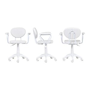Bi̇ga Ofi̇s Masasi Ve Deni̇z Kollu Sandalye Set, Beyaz, 60x120 Cm