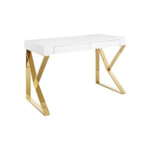 Carri̇na Gold Metal Çalişma Masasi, Beyaz