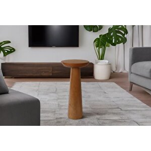 Tucas Home Mushroom Cevi̇z Yan Sehpa - 70 Cm Mantar Sehpa