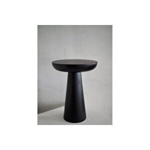 Tucas Home Mushroom Si̇yah 2 Yan Sehpa - 50 Cm Mantar Sehpa