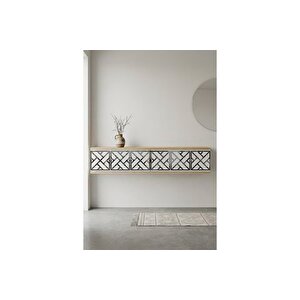 Arex Dresuar Antre Hol Rafi Safi̇rmeşe Beyaz Si̇lver 120 Cm Da1238dbs