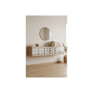 Arex Dresuar Antre Hol Rafi Safi̇rmeşe Beyaz Si̇lver 120 Cm Da1238dbs