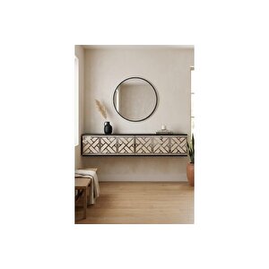 Arex Dresuar Antre Hol Rafi Antrasi̇t Traverten Si̇lver 120 Cm Da1238ats