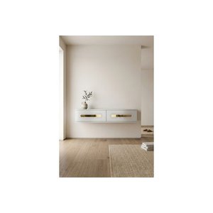 Rany Dresuar Antre Hol Rafi Beyaz Gold 120 Cm Da1220bg