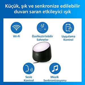 Smart Lighting Squire Lite Akıllı Masa Lambası - Siyah - Google Home, Alexa, Homekit Ve Matter Uyumlu