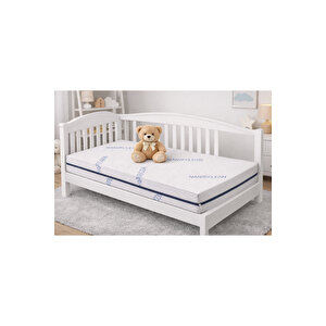 10cm Süngerli Bebek Çocuk Beşik Yatağı Nano 60x120 Yıkanabilir Kılıflı Park Yatak Oyun Parkı