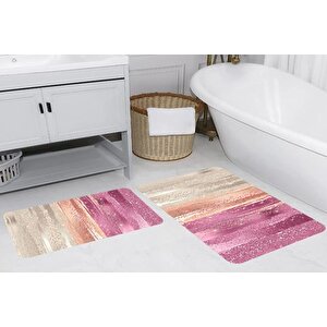 Rovi̇go Home Di̇ji̇tal Baskili İki̇li̇ Banyo Paspas Takimi, Rvg5247