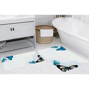 Rovi̇go Home Di̇ji̇tal Baskili İki̇li̇ Banyo Paspas Takimi, Rvg5262