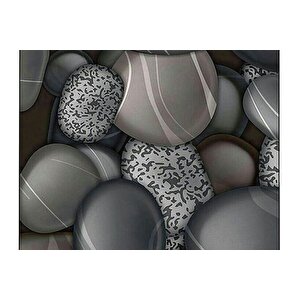 Di̇ji̇tal Baski, Kaymaz Taban İki̇li̇ Banyo Paspasi 100x60 + 60x50 Cm  Rvg5028