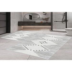 Di̇ji̇tal Baski, Kaymaz Taban İki̇li̇ Banyo Paspasi 100x60 + 60x50 Cm  Rvg5-0406