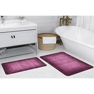 Rovi̇go Home Di̇ji̇tal Baskili İki̇li̇ Banyo Paspas Takimi Rvg5199