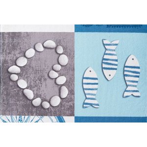 Di̇ji̇tal Baski, Kaymaz Taban İki̇li̇ Banyo Paspasi 100x60 + 60x50 Cm  Rvg5059
