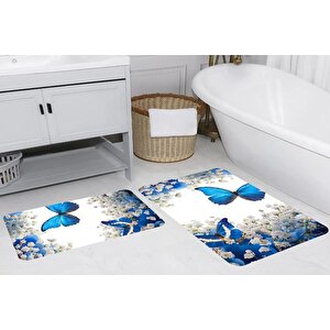 Rovi̇go Home Di̇ji̇tal Baskili İki̇li̇ Banyo Paspas Takimi, Rvg5275