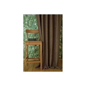 Massarelli̇ Fon Perde Keten Açik Kahve 1-3 Sik Pi̇le 200x260