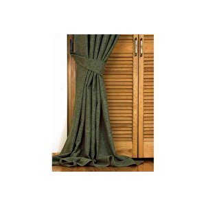 Massarelli̇ Fon Perde Keten Yeşi̇l 1-2 Seyrek Pi̇le 200x260
