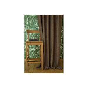 Massarelli̇ Fon Perde Keten Açik Kahve 1-2 Seyrek Pi̇le 200x260