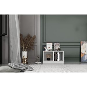 Leksa Rafli Ki̇taplik 65cm Beyaz Ktp-1203