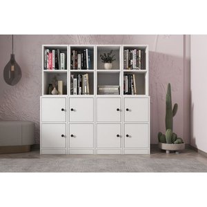 Leksa Kapakli Rafli Ki̇taplik 130 Cm Beyaz Ktp-1324-ç