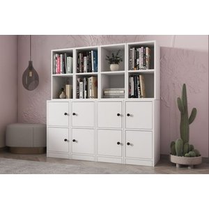 Leksa Kapakli Rafli Ki̇taplik 130 Cm Beyaz Ktp-1324-ç