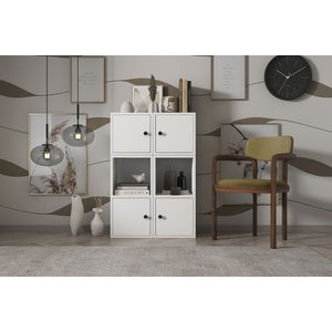 Leksa Kapakli Rafli Ki̇taplik 65 Cm Beyaz Ktp-1026-ç