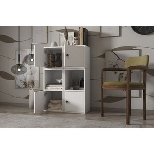 Leksa Kapakli Rafli Ki̇taplik 65 Cm Beyaz Ktp-1026-ç
