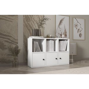 Leksa 3 Kapakli Rafli 65 Cm Beyaz Ktp-1050-ç Ki̇taplik