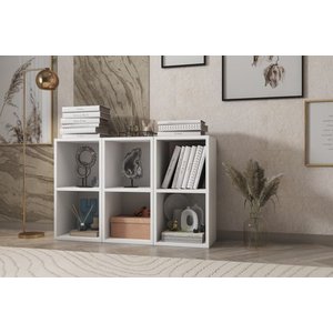 Leksa Rafli Ki̇taplik 97 Cm Beyaz Ktp-1046