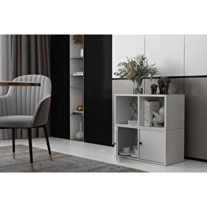 Consola Iki̇ Kapakli Rafli Beyaz Konsol Çitasiz Kns-1146-ç