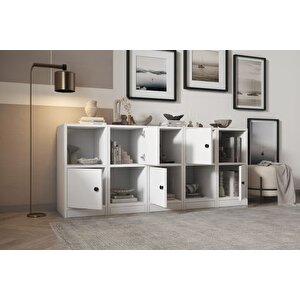Consola Rafli Dolapli Konsol Beyaz 160 Cm Kns-1027-ç