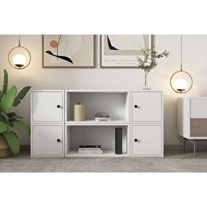 Consola Modern Çok Bölmeli̇ Kapakli Konso