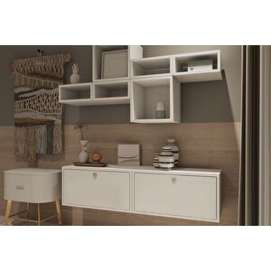 Consola Geni̇ş Depolama Alanli Duvara Monte Çok Fonksi̇yonlu Konsol Nrg-kns-1013