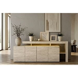 Luma Ledli̇ Konsol Traverten Desen, 192 Cm