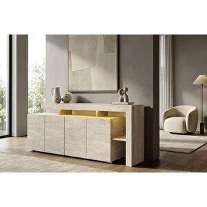 Luma Ledli̇ Konsol Traverten Desen, 192 Cm