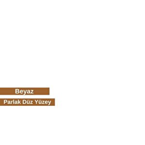Ruda Rafli Aynali Banyo Dolabi, Beyaz