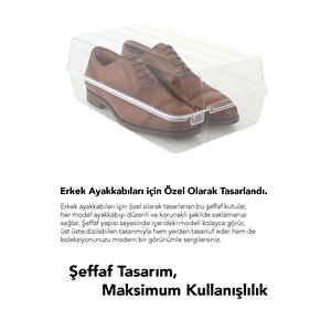 15'li Set - 10 Adet Erkek Ayakkabı Kutusu Ve 5 Adet Ayakkabı Saklama Hurcu Düzenleyici Organizer