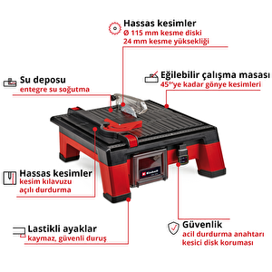 Akülü Seramik Kesme Makinesi Te-tc 18/115 Li-solo 4301190