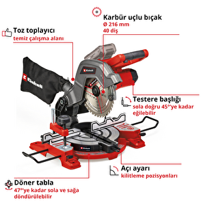 Akülü Gönye Testere Te-ms 18/8 Li-solo 4300893