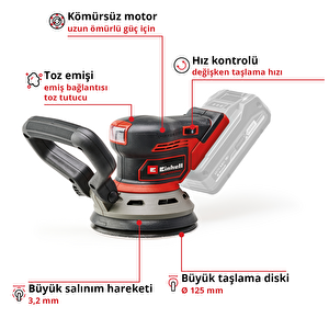 Profesyonel Akülü Eksantrik Zımpara Makinesi Tp-rs 18/32 Li 4462020