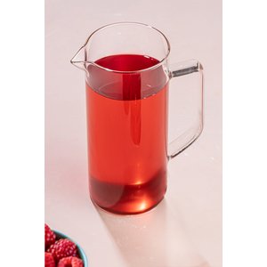 Ateşe Dayanıklı Borosilikat Cam Sürahi Detoks Bitki Çayı Büyük Boy Kahve Cezvesi 800 Ml