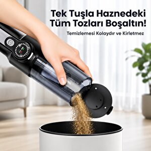 Harvox Hx-vc006 Araç Içi Süpürge 22.000pa Güçlü Vakum Ve Üfleme Özelliği Kablosuz Taşınabilir 6000mah Bataryalı