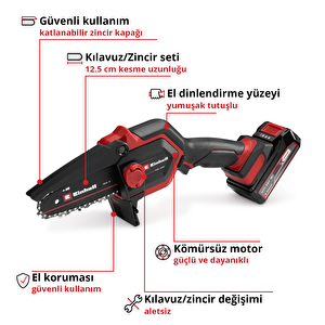 Akülü Budama Testeresi Ge-ps 18/15 Li Çanta Seti 4600043