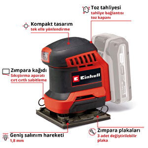 Akülü Avuç İçi Zımpara Makinesi Te-os 18/113 3x Li-solo 4460730