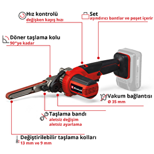 Akülü Bant Eğe Te-bf 18 Li-solo 4461000