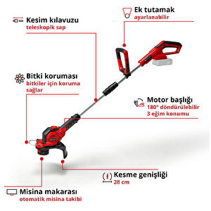 Akülü Kenar Kesme Makinesi Ge-ct 18/28 Li-solo 3411242