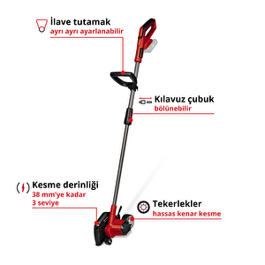 Akülü Çim Kenar Budama Makinesi Ge-le 18/190 Li-solo 3424300