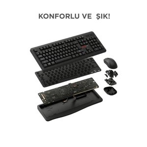 Lenovo Kablolu Q Klavye Mouse Seti Km290 Siyah