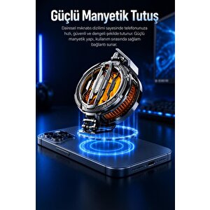 Kablolu Cep Telefon Soğutucu Oyuncu Radyatör Soğutma Fanı Acc90 Siyah