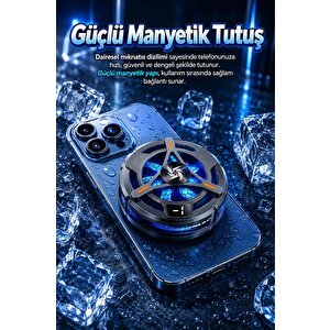 Kablolu Cep Telefon Soğutucu Oyuncu Radyatör Soğutma Fanı Acc60 Siyah