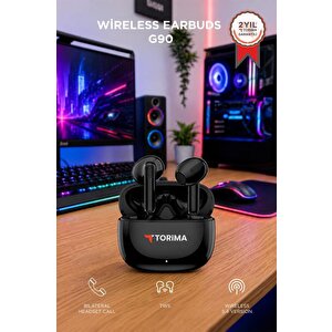 Bluetooth Kulaklık Kulak İçi Kablosuz Kulaklık G90 Siyah