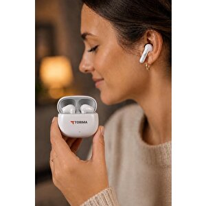 Bluetooth Kulaklık Kulak İçi Kablosuz Kulaklık G90 Beyaz